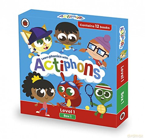 Actiphons Level 1 Box 1: Books 1-12: Learn phonics and get active with Actiphons! - Ladybird [KSIĄŻKA]