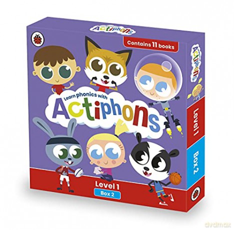 Actiphons Level 1 Box 2: Books 13-23: Learn phonics and get active with Actiphons! - Ladybird [KSIĄŻKA]