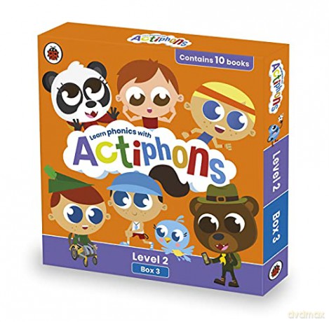 Actiphons Level 2 Box 3: Books 19-28: Learn phonics and get active with Actiphons! - Ladybird [KSIĄŻKA]