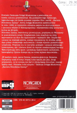 Kariera Nikodema Dyzmy - Tadeusz Dołęga-Mostowicz [AUDIOBOOK] [CD]
