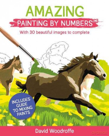 Amazing Painting by Numbers: With 30 Beautiful Images to Complete. Includes Guide to Mixing Paints - David Woodroffe [KSIĄŻKA]