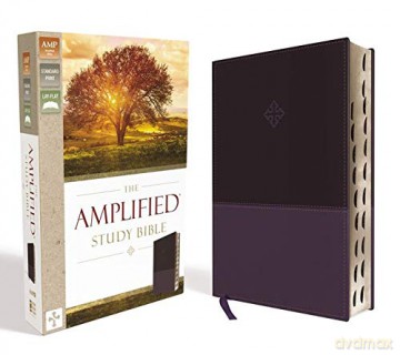 Amplified Study Bible, Imitation Leather, Purple, Indexed - Zondervan [KSIĄŻKA]