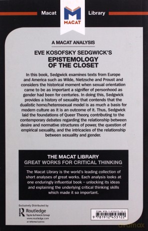 An Analysis of Eve Kosofsky Sedgwick's Epistemology of the Closet The Macat Library - Christien Garcia [KSIĄŻKA]