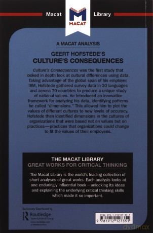 An Analysis of Geert Hofstede's Culture's Consequences: Comparing Values, Behaviors, Institutes and Organizations across Nations The Macat Library - Katherine Erdman [KSIĄŻKA]