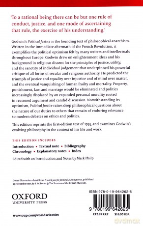 An Enquiry Concerning Political Justice Oxford World's Classics - William Godwin [KSIĄŻKA]