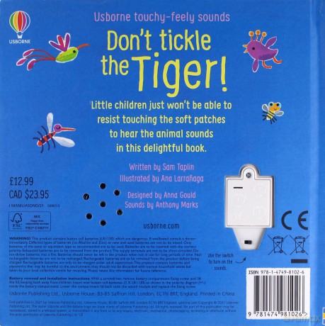 Don't Tickle The Tiger! (Touchy-Feely Sound Books): 1 - Sam Taplin [KSIĄŻKA]