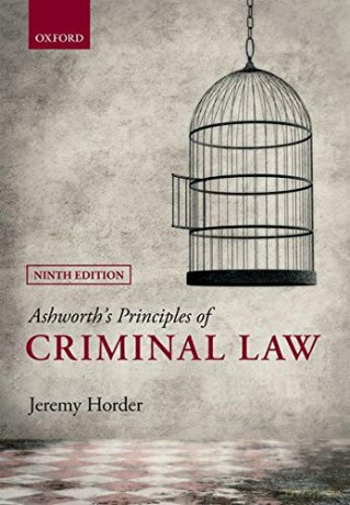 Ashworth's Principles of Criminal Law - Jeremy Horder [KSIĄŻKA]