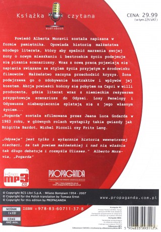 Pogarda - Alberto Moravia [AUDIOBOOK] [CD]