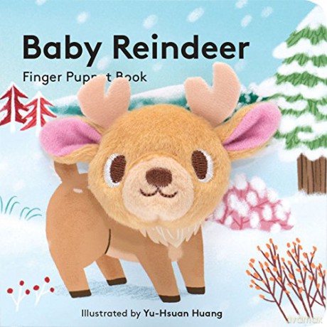 Baby Reindeer: Finger Puppet Book: finger Puppet Book for Toddlers and Babies, Baby Books for First Year, Animal Finger Puppets Little Finger Puppet Board Books: 1 - Yu-Hsuan Huang [KSIĄŻKA]