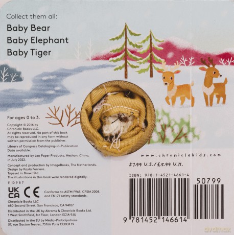Baby Reindeer: Finger Puppet Book: finger Puppet Book for Toddlers and Babies, Baby Books for First Year, Animal Finger Puppets Little Finger Puppet Board Books: 1 - Yu-Hsuan Huang [KSIĄŻKA]