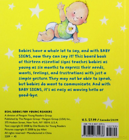 Baby Signs: A Baby-Sized Introduction to Speaking with Sign Language - Joy Allen [KSIĄŻKA]
