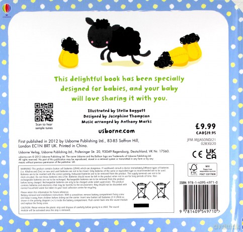 Baby's Very First Noisy Nursery Rhymes Baby's Very First Sound Books: 1 Baby's Very First Books - Fiona Watt [KSIĄŻKA]