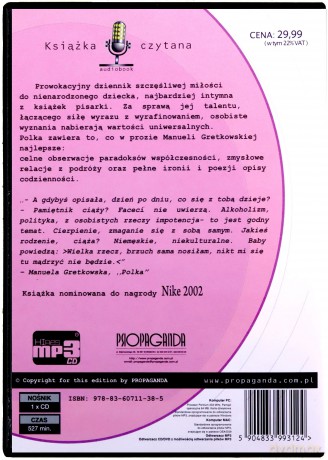 Polka - Manuela Gretkowska [AUDIOBOOK] [CD]