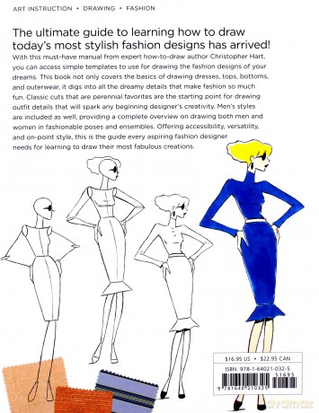 Beginner's Fashion Design Studio: 100 Easy Templates for Drawing Fashion Favorites Drawing with Christopher Hart - Christopher Hart [KSIĄŻKA]