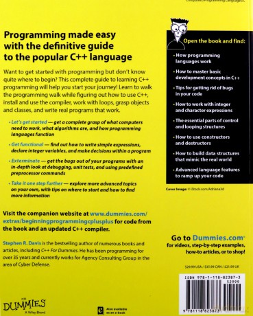 Beginning Programming with C++ For Dummies, 2nd Edition For Dummies Computers - Davis [KSIĄŻKA]