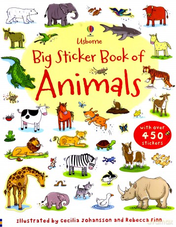 Big Sticker Book of Animals Usborne First Sticker Books: 1 - Jessica Greenwell [KSIĄŻKA]