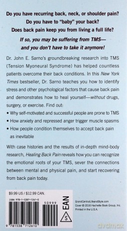 Healing Back Pain (Reissue Edition): The Mind-Body Connection - John E. Sarno M.D. [KSIĄŻKA]