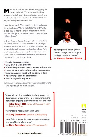 Brain Rules, Updated and Expanded: 12 Principles for Surviving and Thriving at Work, Home, and School - John Medina [KSIĄŻKA]