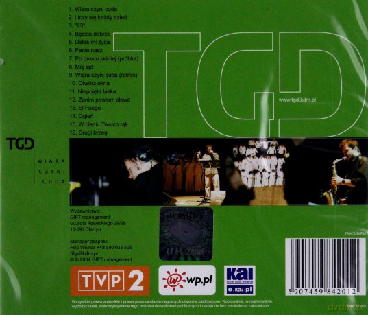 TGD (Trzecia Godzina Dnia): Wiara czyni cuda [CD]