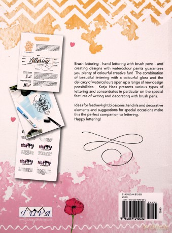 Brush Lettering and Watercolour: Write Beautifully With Brush Pens, Exclusive Ideas for Every Occasion - K. Haas [KSIĄŻKA]