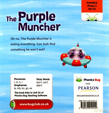 Bug Club Phonics Fiction Year Two Phase 5 Set 26 The Purple Muncher Phonics Bug - Paul Shipton [KSIĄŻKA]