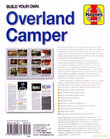 Build your Own Overland Camper manual: Designing, building and kitting out vans and trucks for overland travel Haynes Manuals - Steven Wigglesworth [KSIĄŻKA]