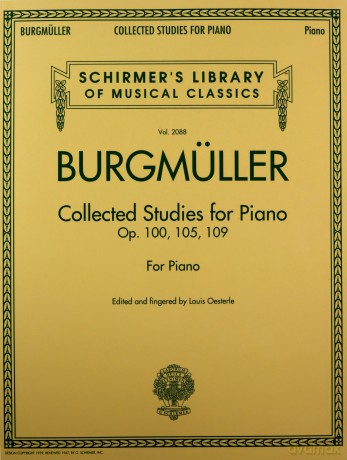 Schirmer Lib Mus Clsscs Burgmuller Collected Studies Op 100 105 109 Pf: Schirmer Library Of Classics Volume 2088 (Schirmer's Library Of Musical Classics) - Burgmuller [KSIĄŻKA]