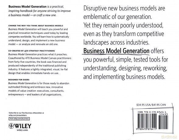 Business Model Generation: A Handbook for Visionaries, Game Changers, and Challengers The Strategyzer Series - Alexander Osterwalder [KSIĄŻKA]