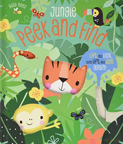 Busy Bees Jungle Peek and find Boad Book - Make Believe Ideas [KSIĄŻKA]