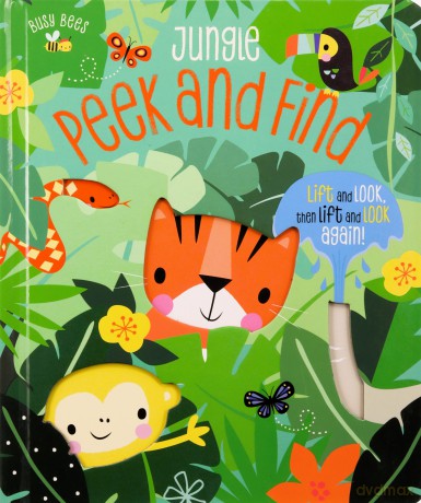 Busy Bees Jungle Peek and find Boad Book - Make Believe Ideas [KSIĄŻKA]