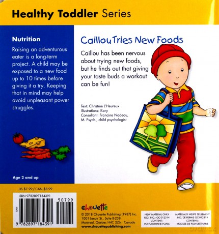 Caillou Tries New Foods Caillou's Essentials - Christine L'Heureux [KSIĄŻKA]