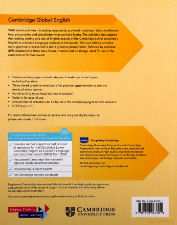 Cambridge Global English Workbook 7 with Digital Access 1 Year: for Cambridge Primary and Lower Secondary English as a Second Language Cambridge Lower Secondary Global English - Olivia Johnston [KSIĄŻKA]