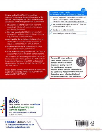 Cambridge IGCSE and O Level History 2nd Edition: Option B: The 20th century - Ben Walsh [KSIĄŻKA]