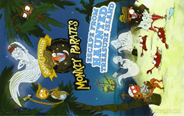 Nearly Fearless Monkey Pirates: Escape From Haunted Treasure Island - Michael Anthony Steele [KSIĄŻKA]