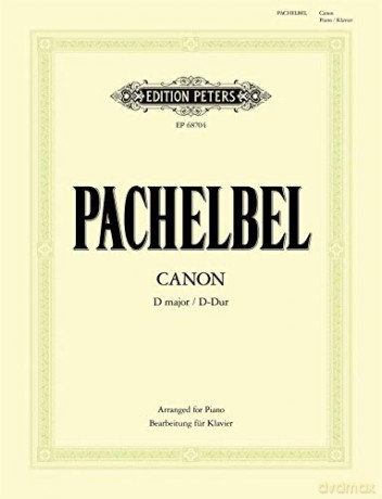 Canon in D major Easy Piano: Partitur für Klavier - Johann Pachelbel [KSIĄŻKA]