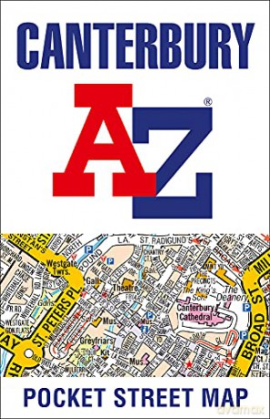 Canterbury A-Z Pocket Street Map Maps - A-Z maps [KSIĄŻKA]