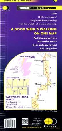 Cape Wrath Trail North XT40: Route Map - Harvey Map Services Ltd [KSIĄŻKA]