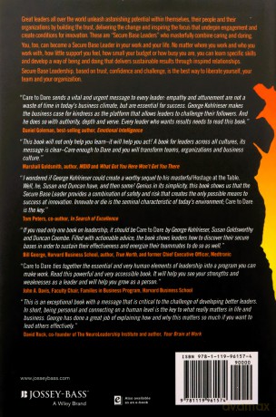 Care to Dare: Unleashing Astonishing Potential Through Secure Base Leadership J-B Warren Bennis Series - George Kohlrieser [KSIĄŻKA]