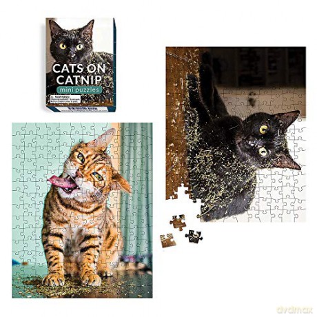 Cats on Catnip Mini Puzzles Rp Minis - Andrew Marttila [KSIĄŻKA]