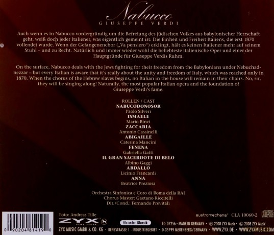 Nabucco:Orig.Rec.Arena Di Vero [2CD]