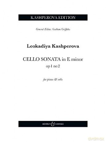Cello Sonata No.1 in E minor op.1/2 - cello and piano - Kashperova Edition - BH13504 - Leokadiya Kashperova [KSIĄŻKA]