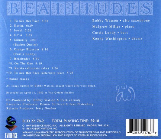 Bobby Watson: Beatitudes [CD]