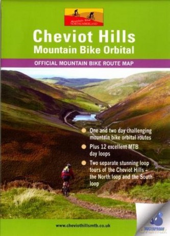 Cheviot Hills Mountain Bike Orbital Map: Waterproof Route Map - Ted Liddle [KSIĄŻKA]