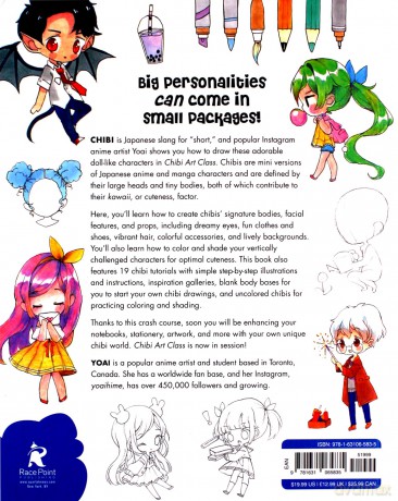 Chibi Art Class: A Complete Course in Drawing Chibi Cuties and Beasties - Includes 19 step-by-step tutorials! - Yoai [KSIĄŻKA]
