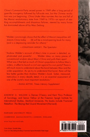 China Under Mao: A Revolution Derailed - Andrew G. Walder [KSIĄŻKA]