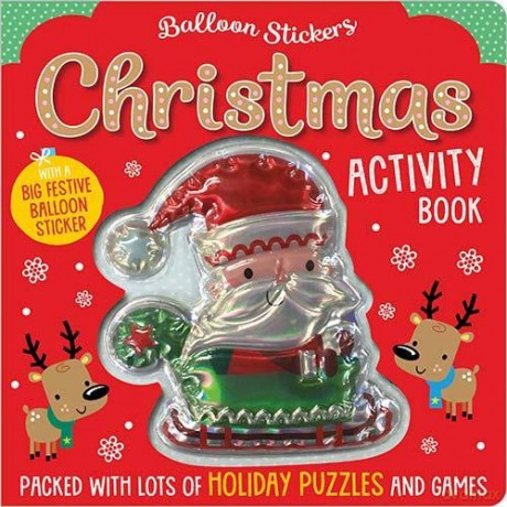 Christmas Balloon Sticker Activity Book - Elanor Best [KSIĄŻKA]