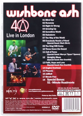 40th Anniversary Concert - Live in London [DVD]