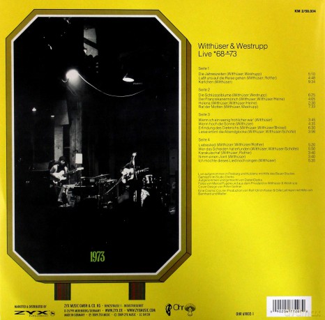 Witthüser & Westrupp: Live 68-73 [2xWinyl]