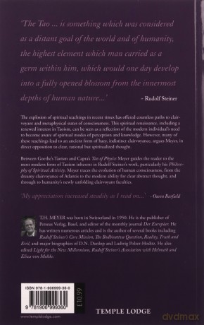 Clairvoyance and Consciousness: The Tao Impulse in Evolution - T. H. Meyer [KSIĄŻKA]