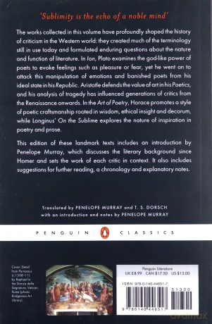 Classical Literary Criticism Penguin Classics - Penelope Murray [KSIĄŻKA]